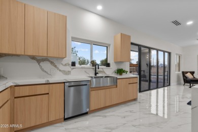 Experience luxury living in this stunning contemporary residence on The Orange Tree Golf Resort in Arizona - for sale on GolfHomes.com, golf home, golf lot