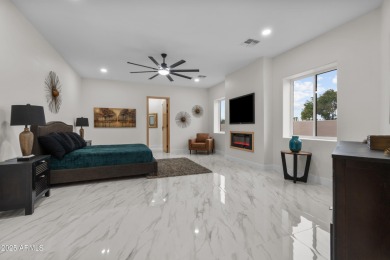 Experience luxury living in this stunning contemporary residence on The Orange Tree Golf Resort in Arizona - for sale on GolfHomes.com, golf home, golf lot