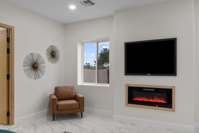 Experience luxury living in this stunning contemporary residence on The Orange Tree Golf Resort in Arizona - for sale on GolfHomes.com, golf home, golf lot