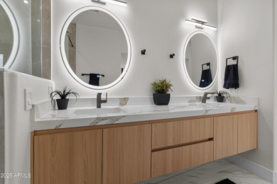 Experience luxury living in this stunning contemporary residence on The Orange Tree Golf Resort in Arizona - for sale on GolfHomes.com, golf home, golf lot