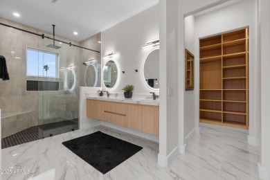Experience luxury living in this stunning contemporary residence on The Orange Tree Golf Resort in Arizona - for sale on GolfHomes.com, golf home, golf lot