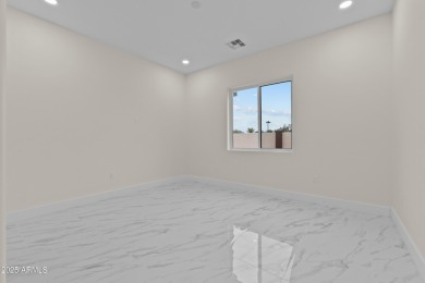Experience luxury living in this stunning contemporary residence on The Orange Tree Golf Resort in Arizona - for sale on GolfHomes.com, golf home, golf lot