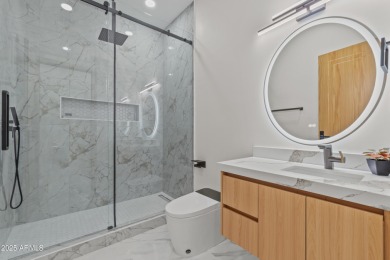 Experience luxury living in this stunning contemporary residence on The Orange Tree Golf Resort in Arizona - for sale on GolfHomes.com, golf home, golf lot