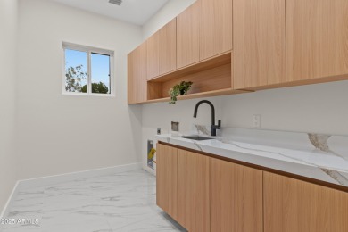 Experience luxury living in this stunning contemporary residence on The Orange Tree Golf Resort in Arizona - for sale on GolfHomes.com, golf home, golf lot