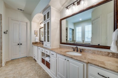 Charming curb appeal and a beautifully detailed brick and stone on The Tribute At the Colony in Texas - for sale on GolfHomes.com, golf home, golf lot