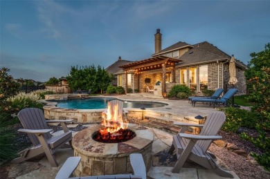 Charming curb appeal and a beautifully detailed brick and stone on The Tribute At the Colony in Texas - for sale on GolfHomes.com, golf home, golf lot