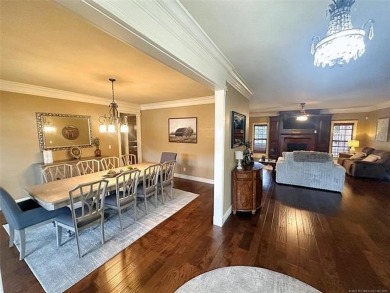 Luxurious 6 bedroom, 4.5 bath home on the 5th hole of Riverlinks on Tahlequah City Golf Course in Oklahoma - for sale on GolfHomes.com, golf home, golf lot