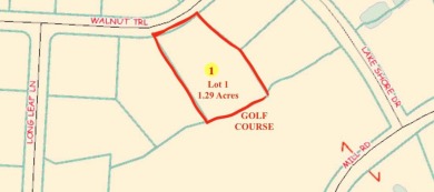 1.33 acre lot in sought after Walnut Creek Village Subdivision on Walnut Creek Country Club in North Carolina - for sale on GolfHomes.com, golf home, golf lot