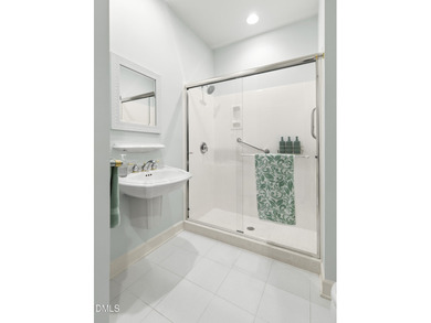 Enjoy this one-level luxury jewel box home in one of North on Governors Club in North Carolina - for sale on GolfHomes.com, golf home, golf lot