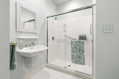 Enjoy this one-level luxury jewel box home in one of North on Governors Club in North Carolina - for sale on GolfHomes.com, golf home, golf lot