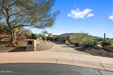 Stunning custom residence perfectly positioned on a private 1 on FireRock Country Club in Arizona - for sale on GolfHomes.com, golf home, golf lot