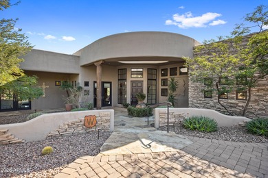 Stunning custom residence perfectly positioned on a private 1 on FireRock Country Club in Arizona - for sale on GolfHomes.com, golf home, golf lot