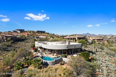 Stunning custom residence perfectly positioned on a private 1 on FireRock Country Club in Arizona - for sale on GolfHomes.com, golf home, golf lot