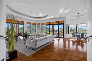 Stunning custom residence perfectly positioned on a private 1 on FireRock Country Club in Arizona - for sale on GolfHomes.com, golf home, golf lot