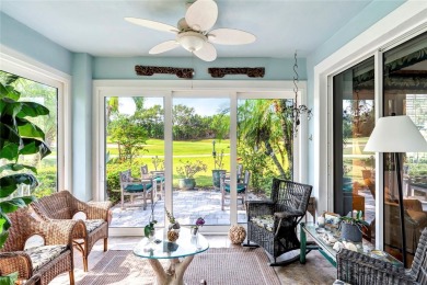 Well-maintained golf cottage offers privacy inside and out on Oak Harbor Country Club in Florida - for sale on GolfHomes.com, golf home, golf lot
