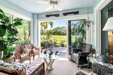 Well-maintained golf cottage offers privacy inside and out on Oak Harbor Country Club in Florida - for sale on GolfHomes.com, golf home, golf lot