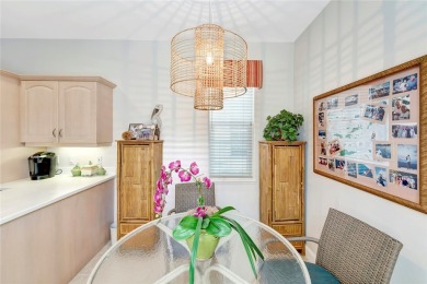 Well-maintained golf cottage offers privacy inside and out on Oak Harbor Country Club in Florida - for sale on GolfHomes.com, golf home, golf lot