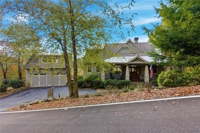 This stunning mountain retreat combines timeless craftsman on Big Canoe Golf Club - Cherokee in Georgia - for sale on GolfHomes.com, golf home, golf lot