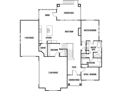 The Presley is a beautiful new 1.5 story plan with a rare side on Heritage Park Golf Course in Kansas - for sale on GolfHomes.com, golf home, golf lot