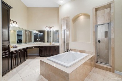 Mediterranean beauty in Los Lagos - and the golf course is on Los Lagos Golf Club in Texas - for sale on GolfHomes.com, golf home, golf lot