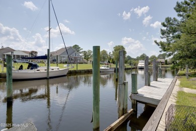 Welcome to 6106 Cutlass Court, a charming brick ranch-style home on Harbour Point Golf Club in North Carolina - for sale on GolfHomes.com, golf home, golf lot