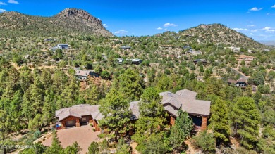 Perched on 1.4 wooded acres is a stunning Sedona red-rock home on Capital Canyon Club in Arizona - for sale on GolfHomes.com, golf home, golf lot