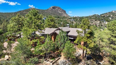 Perched on 1.4 wooded acres is a stunning Sedona red-rock home on Capital Canyon Club in Arizona - for sale on GolfHomes.com, golf home, golf lot