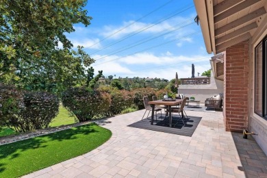 Relax on your Private Patio while looking out to the gorgeous on Lomas Santa Fe Country Club in California - for sale on GolfHomes.com, golf home, golf lot