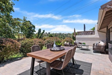 Relax on your Private Patio while looking out to the gorgeous on Lomas Santa Fe Country Club in California - for sale on GolfHomes.com, golf home, golf lot