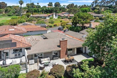 Relax on your Private Patio while looking out to the gorgeous on Lomas Santa Fe Country Club in California - for sale on GolfHomes.com, golf home, golf lot