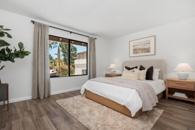 Relax on your Private Patio while looking out to the gorgeous on Lomas Santa Fe Country Club in California - for sale on GolfHomes.com, golf home, golf lot