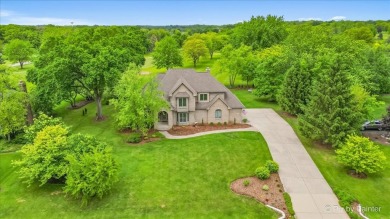 Beautiful brick estate with fabulous golf course location. Backs on Turnberry Country Club in Illinois - for sale on GolfHomes.com, golf home, golf lot