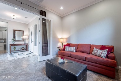 This Positano floorplan home with 180-degree views from the 13th on Encanterra Country Club in Arizona - for sale on GolfHomes.com, golf home, golf lot