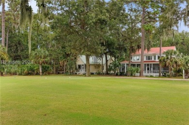 Situated between the 18th Green and the 10th Tee box of the Haig on Haig Point Golf Club in South Carolina - for sale on GolfHomes.com, golf home, golf lot