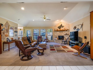 This three-bedroom, two-bathroom home is nestled on a pecan on Hidden Falls Golf Club in Texas - for sale on GolfHomes.com, golf home, golf lot