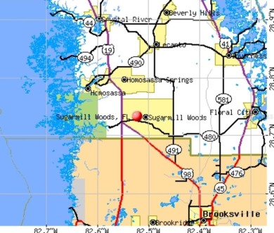 Build your dream home on this beautiful cul-de-sac lot located on Sugarmill Woods Golf and Country Club in Florida - for sale on GolfHomes.com, golf home, golf lot