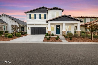Refined luxury awaits in this 2021 Toll Brothers Craftsman home on Verrado Golf Club - Victory in Arizona - for sale on GolfHomes.com, golf home, golf lot