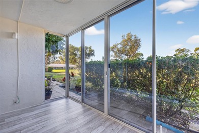 Step into this beautifully updated 2-bedroom, 2-bath first-floor on Palm Aire Country Club of Sarasota in Florida - for sale on GolfHomes.com, golf home, golf lot