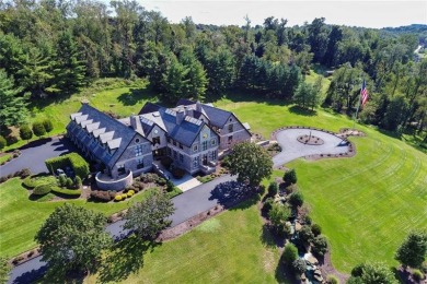 Sophisticated elegance coupled with a palatial 17+ acre gated on Scenic Valley Golf Course in Pennsylvania - for sale on GolfHomes.com, golf home, golf lot