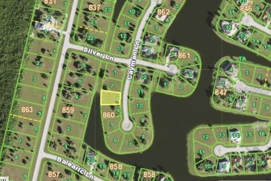 Waterfront homesite in Burst Store Lakes sits at the tip of one on Burnt Store Golf Club in Florida - for sale on GolfHomes.com, golf home, golf lot