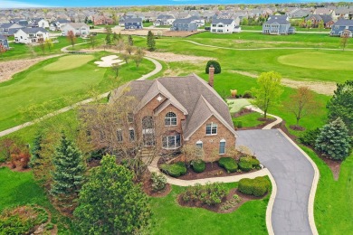Prepare to be captivated by this remarkable brick Colonial home on Hawthorn Woods Country Club in Illinois - for sale on GolfHomes.com, golf home, golf lot