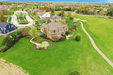 Prepare to be captivated by this remarkable brick Colonial home on Hawthorn Woods Country Club in Illinois - for sale on GolfHomes.com, golf home, golf lot