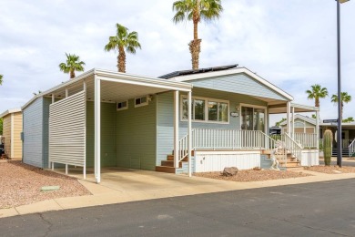 Welcome to your own private retreat in this stunning 1 bedroom on Palm Creek Golf and RV Resort in Arizona - for sale on GolfHomes.com, golf home, golf lot