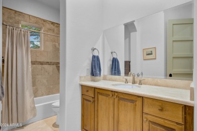 Welcome to this exceptional 4 bedroom, 4 bathroom villa in the on Superstition Mountain Club - Lost Gold in Arizona - for sale on GolfHomes.com, golf home, golf lot