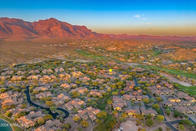 Welcome to this exceptional 4 bedroom, 4 bathroom villa in the on Superstition Mountain Club - Lost Gold in Arizona - for sale on GolfHomes.com, golf home, golf lot
