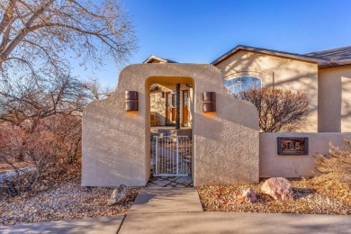 Enter this lovely home through the private courtyard to the on Desert Hawk At Pueblo West in Colorado - for sale on GolfHomes.com, golf home, golf lot