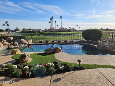 Stunning panoramic water & golf views highlight this beautifully on Oakwood Golf Club  in Arizona - for sale on GolfHomes.com, golf home, golf lot