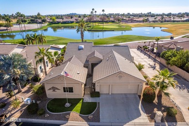Stunning panoramic water & golf views highlight this beautifully on Oakwood Golf Club  in Arizona - for sale on GolfHomes.com, golf home, golf lot