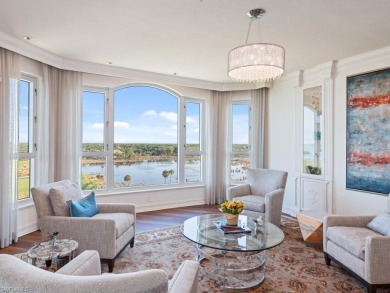 Rising high above Estero Bay, this 7th floor sky home at Bayview on Bonita Bay West in Florida - for sale on GolfHomes.com, golf home, golf lot