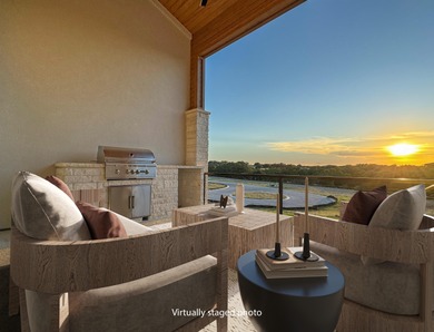 This newly constructed contemporary residence in Tuscan Village on Summit Rock Golf Course in Texas - for sale on GolfHomes.com, golf home, golf lot